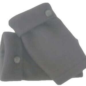 Fingerless Gloves Black 100% Merino Wool XS - S Extra Small - Small Women's Cuff